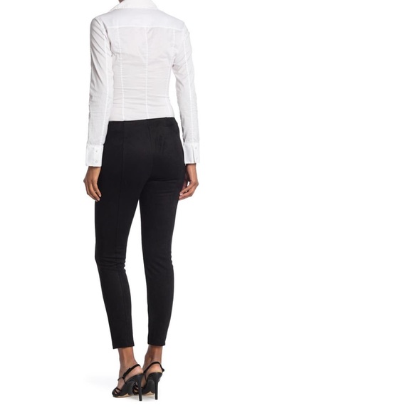 T Tahari High Waist Ponte Knit Leggings in black tummy control 6556410 SZ small - Picture 4 of 13